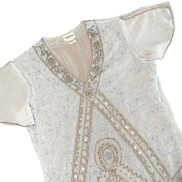 Together Tops - Together Beaded Top Women’s 8 Art Deco Avant Garde 1920s Coquette Cocktail Party
